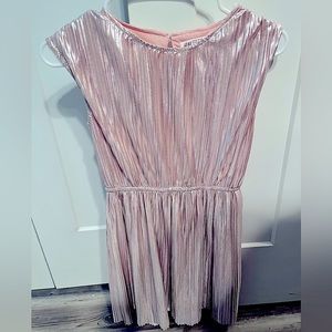 Girls dress H&M size 9/10yr pink/silver shimmer